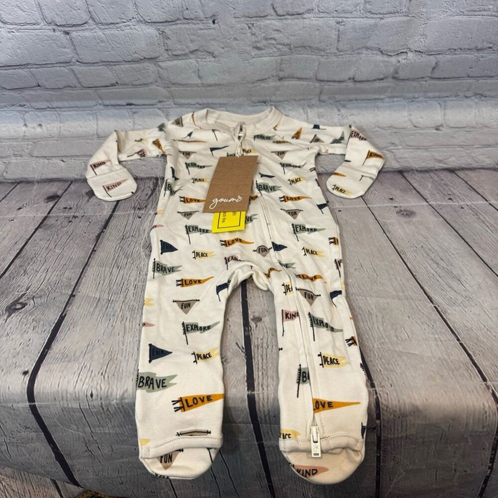 Goumi Affirmations Baby Zip Romper